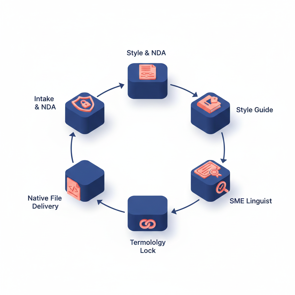 Our Blockchain Translation Workflow