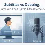 Subtitles vs Dubbing: Costs, Turnaround, and How to Choose for Your Audience