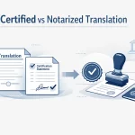 Certified vs Notarized Translation: What You Need (2026)