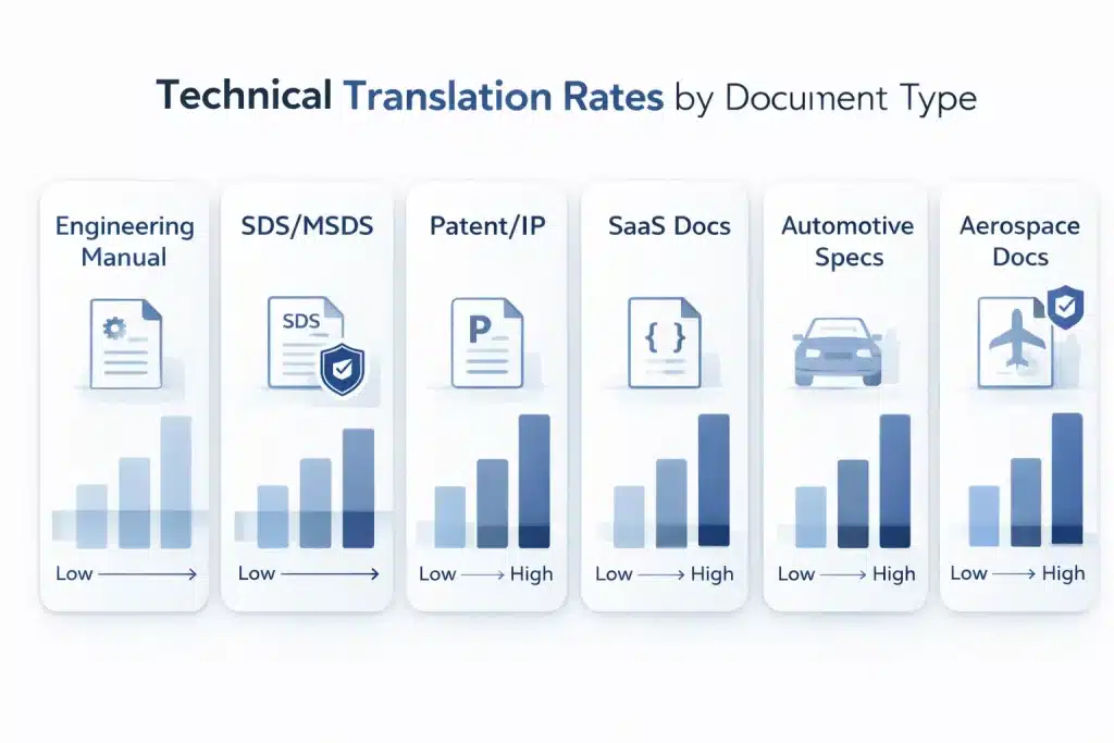 How Much Does Technical Translation Cost? (2026 Pricing Guide) 1 Per-Word Rates by Document Type