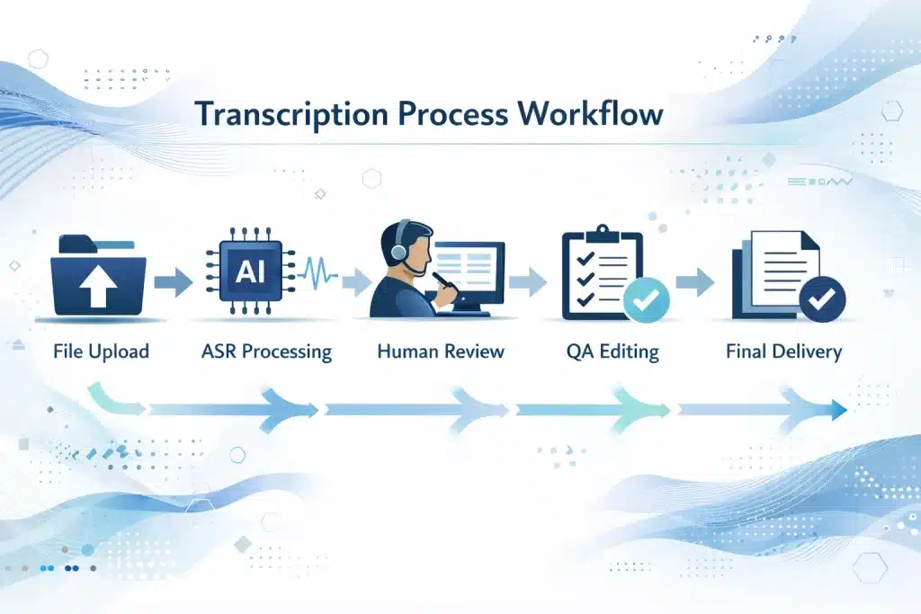 Transcription Process Workflow