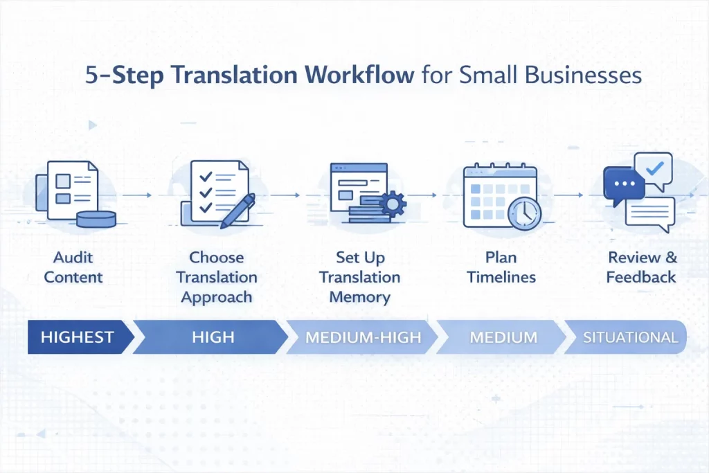 How to Commission Your First Small Business Translation Project: A 5-Step Process