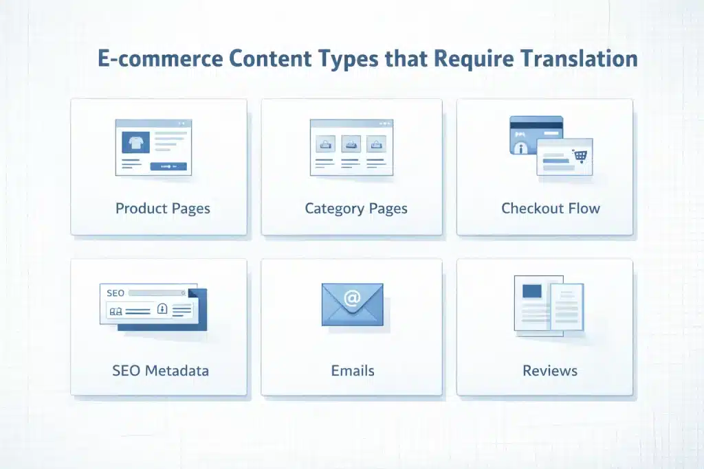 E-commerce Translation Services for SEO, Product Pages & Checkout 1 E-commerce Content Types and Translation Requirements