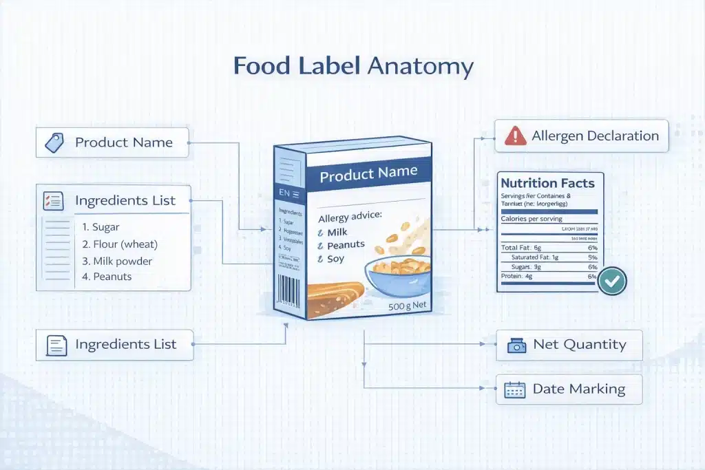 Allergen Declarations and Nutrition Claims in Translated Food Labels