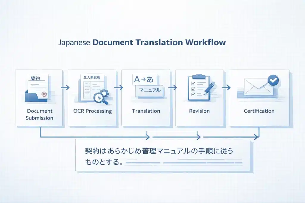 japanese document translation workflow